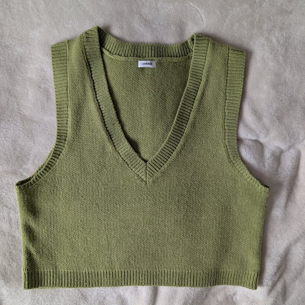 3/$30 Green knitted vest